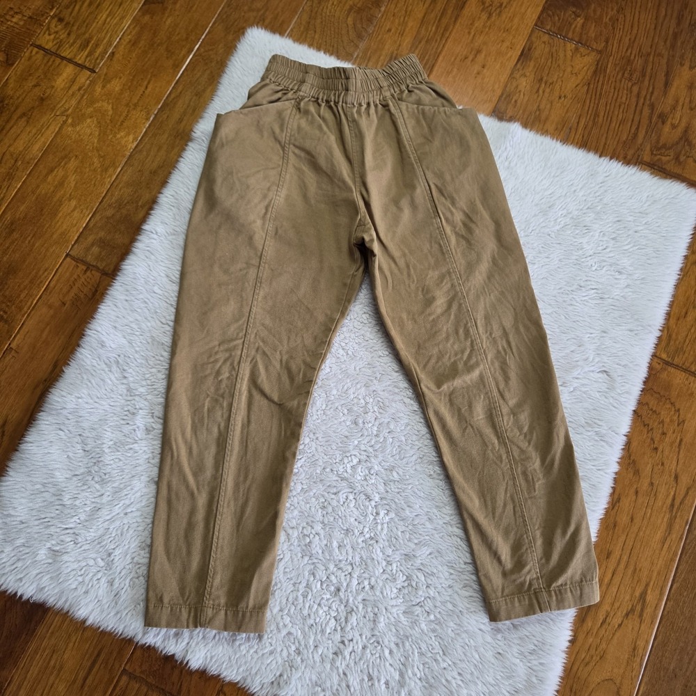 Elizabeth Suzann Clyde Work Pants Women's XS Canvas Brown Organic Cotton Utility